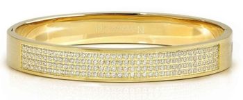 Sztywna bransoletka Nomination Pretty Bangle stalowa złota z cyrkoniami Pavé 029535 020fd.jpg